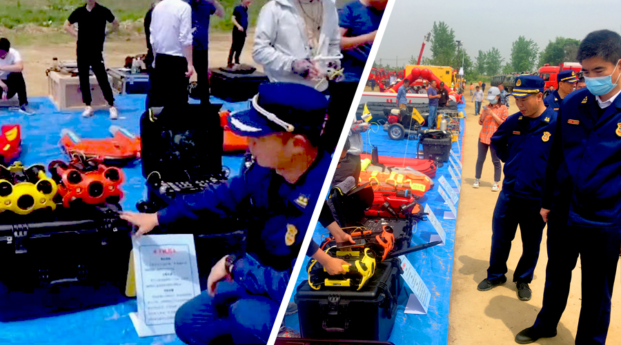 湖北省消防救援總隊丨R1/P1/P2救援機器人聯合參與總隊裝備展示